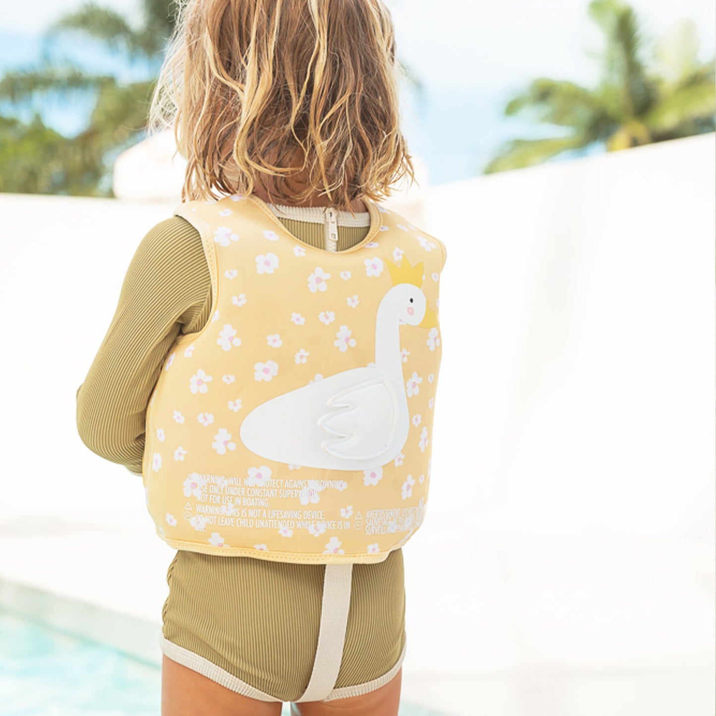 Kids Swim Vest 1-2 Princess Swan Buttercup