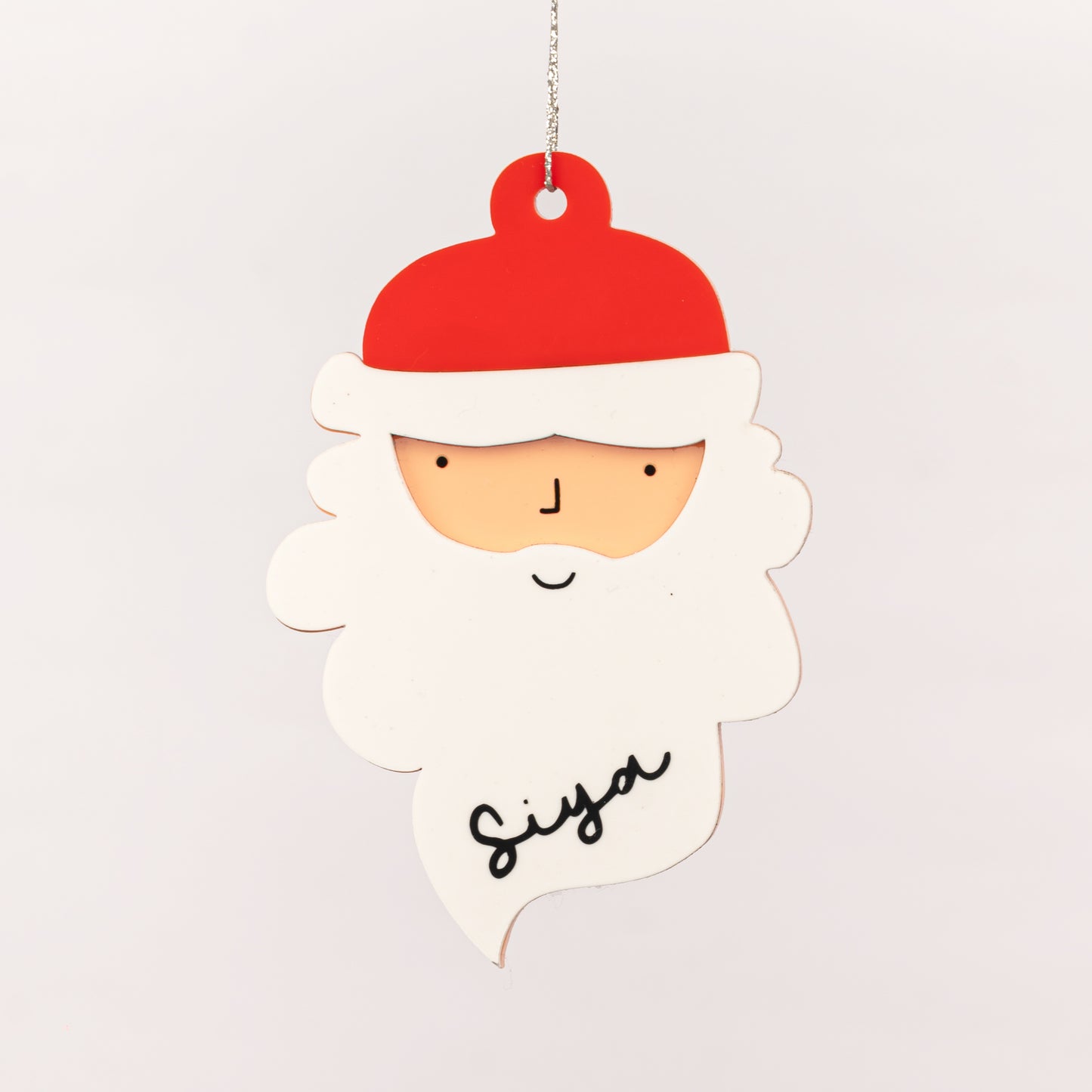 Personalised Layered Ornament | Santa