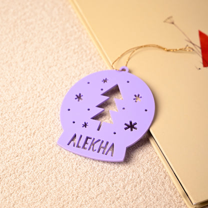 Personalised Ornament Xmas Shape | Snowglobe