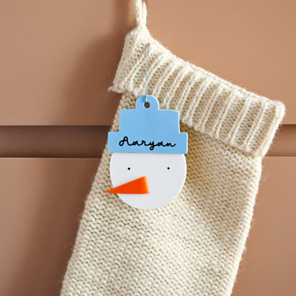 Personalised Layered Ornament | Snowman