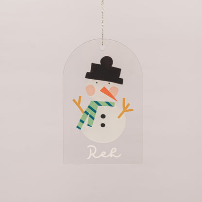 Personalised Printed Ornament | Snowman