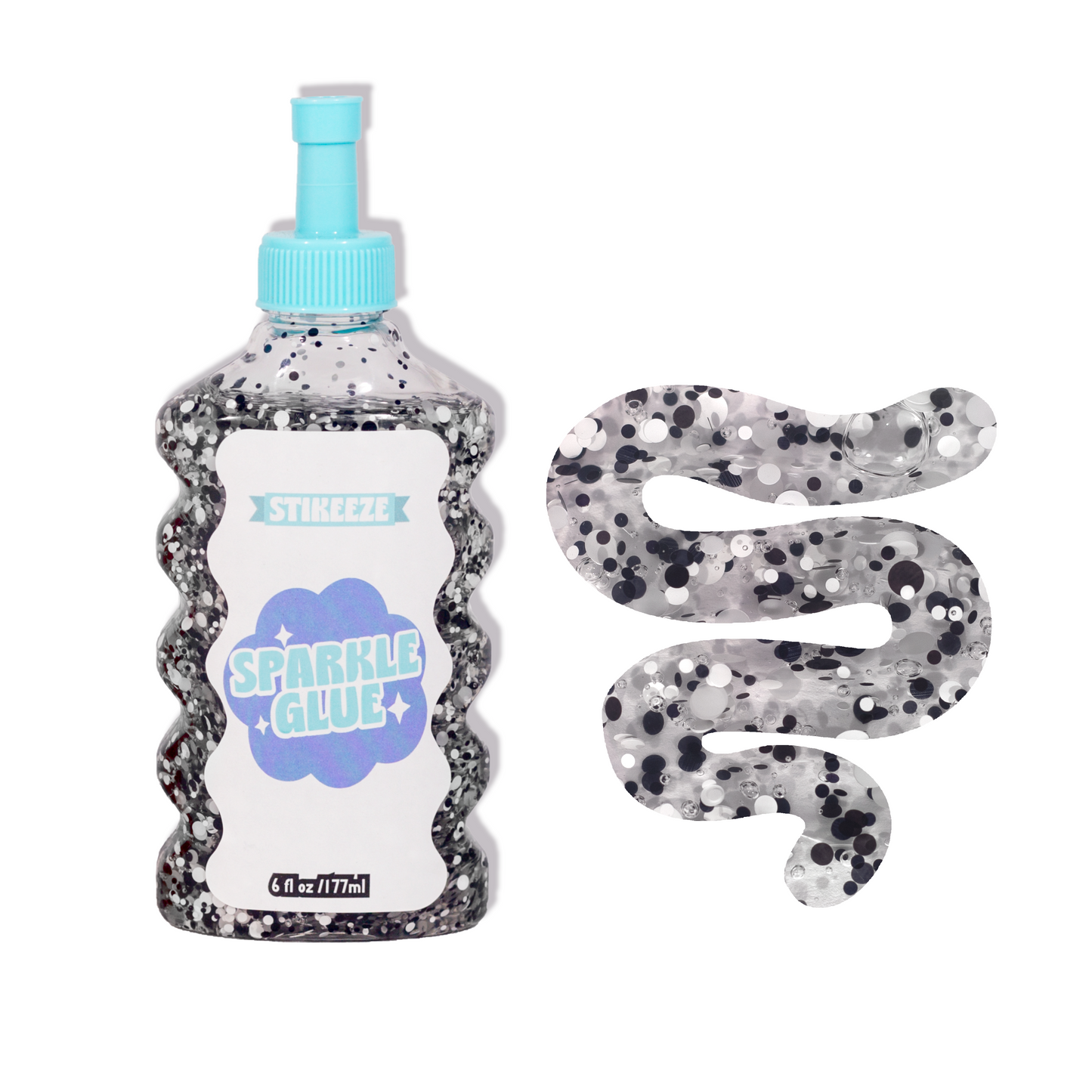 Stikeeze Sparkle Confetti Glue | Polka Dot Party | 177ml