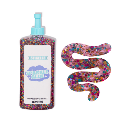 Stikeeze Sparkle Confetti Glue | Magenta Magic | 266ml