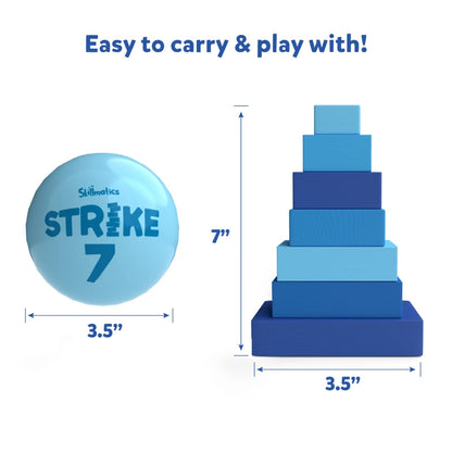 Skillmatics Block Game: Strike 7! | Strategic Game of Knocking Down & Building Up