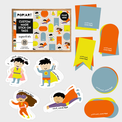 Stick On Tags | Superkids