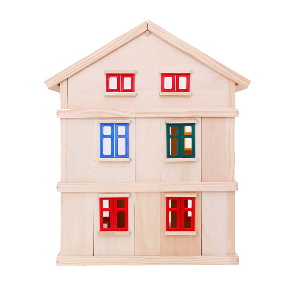 PLAYWELL WOODEN DOLL HOUSE