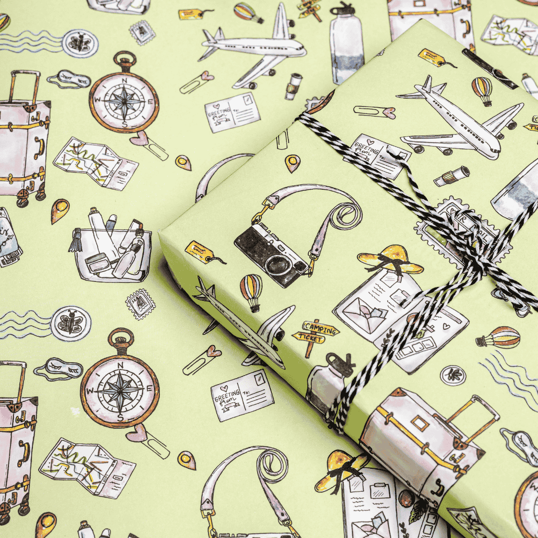 Gift Wrap | Wanderlust-Set of 8