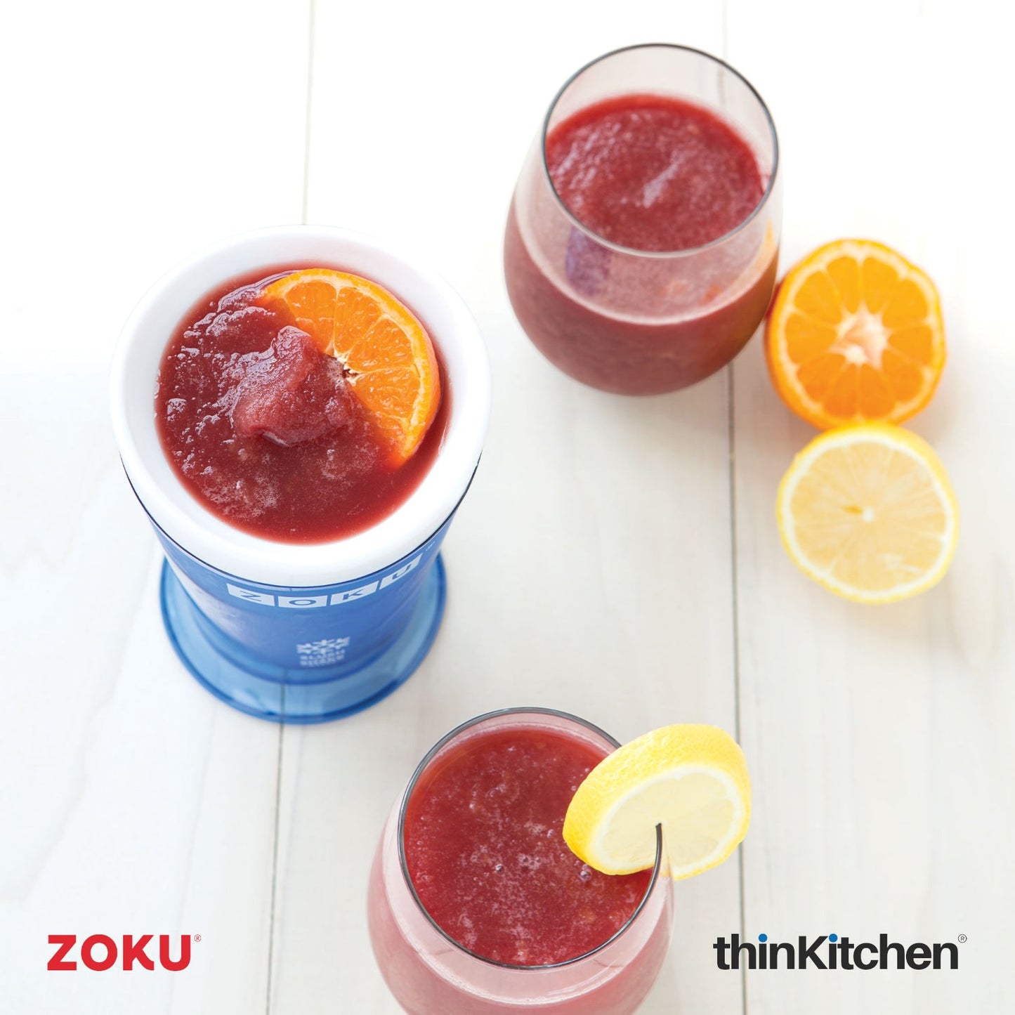 thinKitchen™ Zoku Blue Slush/Shake Maker, 240ml