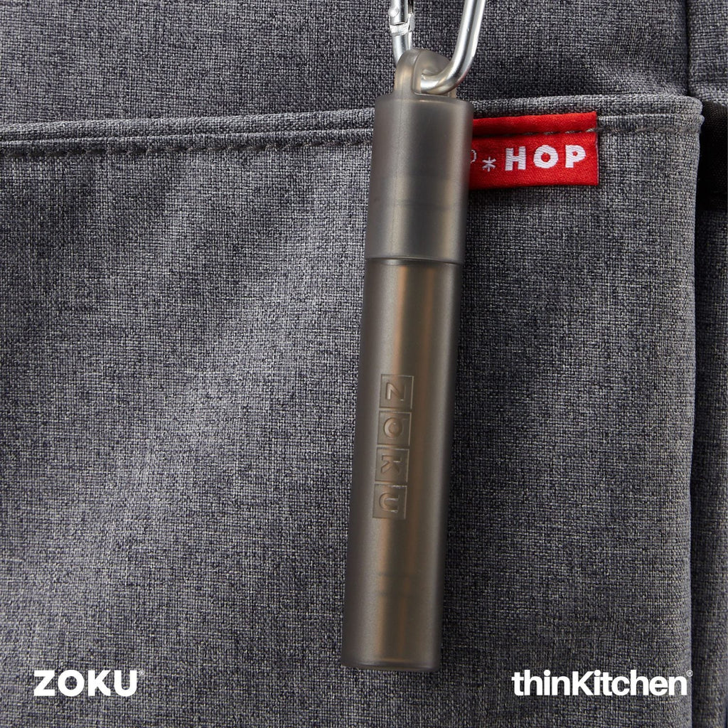 Zoku Two Tone Pocket Straw Gray