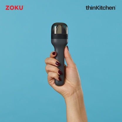 Zoku Stainless Steel Kids Pocket Utensil Set - Black