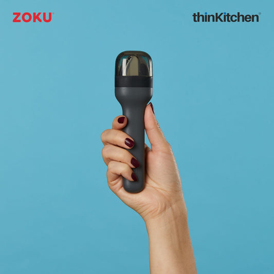 Zoku Stainless Steel Kids Pocket Utensil Set - Black