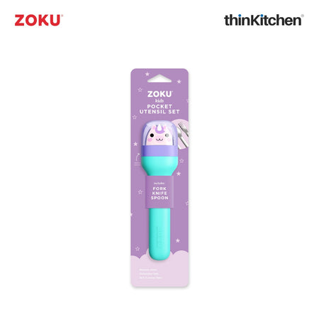 Zoku Kids Pocket Utensil Set - Shark