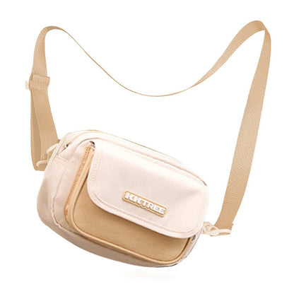 Little Surprise Box Beige Canvas Material Casual Sling Bag for Kids