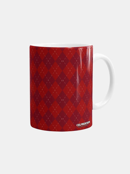 Crest Gryffindor Pattern - Coffee Mug Ceramic 325 ml White