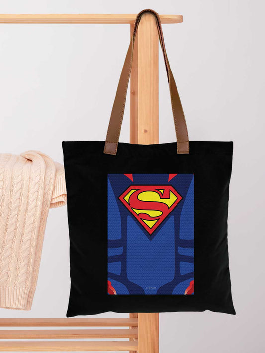 Suit up Superman Casual Tote Bag - Polycotton - Black