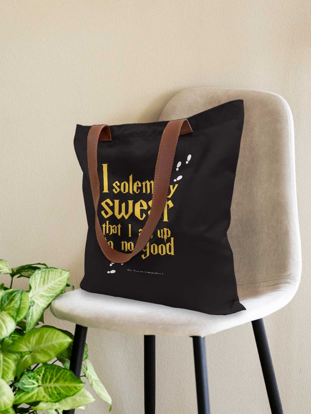 Solemnly Swear Casual Tote Bag - Polycotton - Black