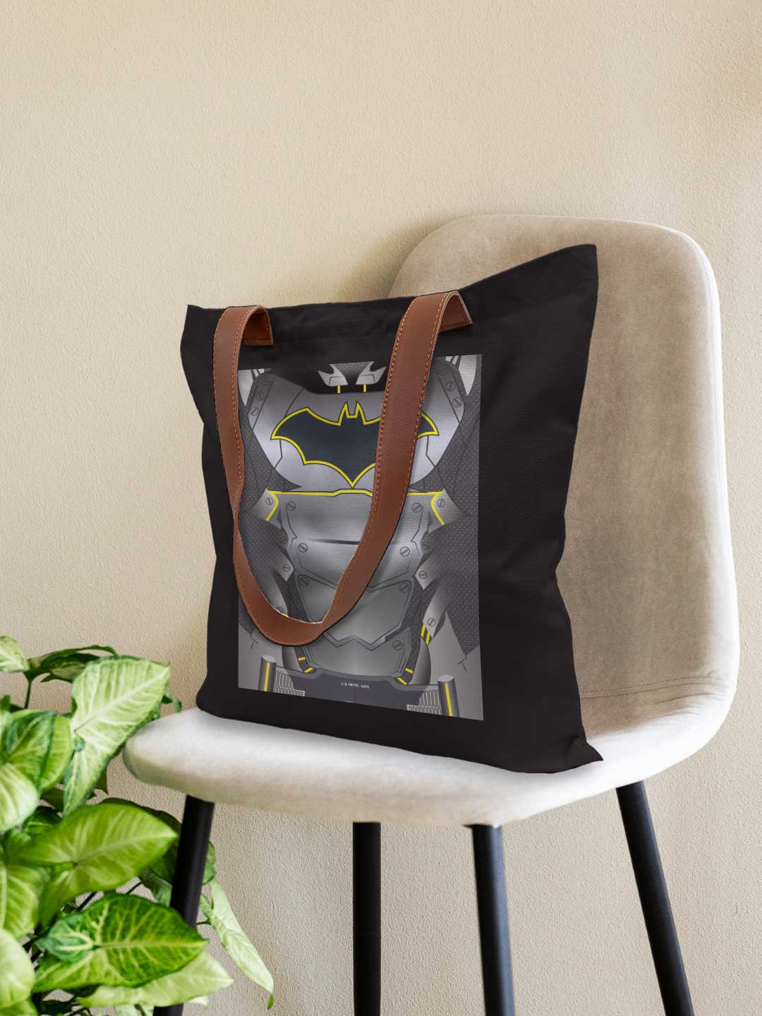 Suit up Batman Casual Tote Bag - Polycotton - Black