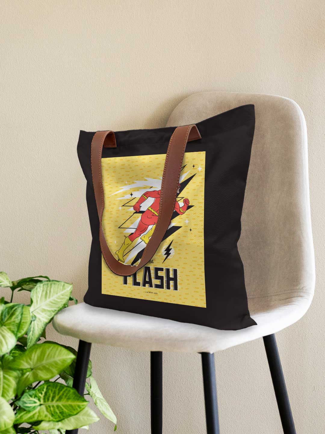 The Flash Casual Tote Bag - Polycotton - Black