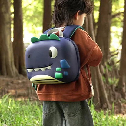 Little Surprise Box, Derek the Dino, 3d Light weighted Ergo Backpack for Toddlers & Kids with Leash.