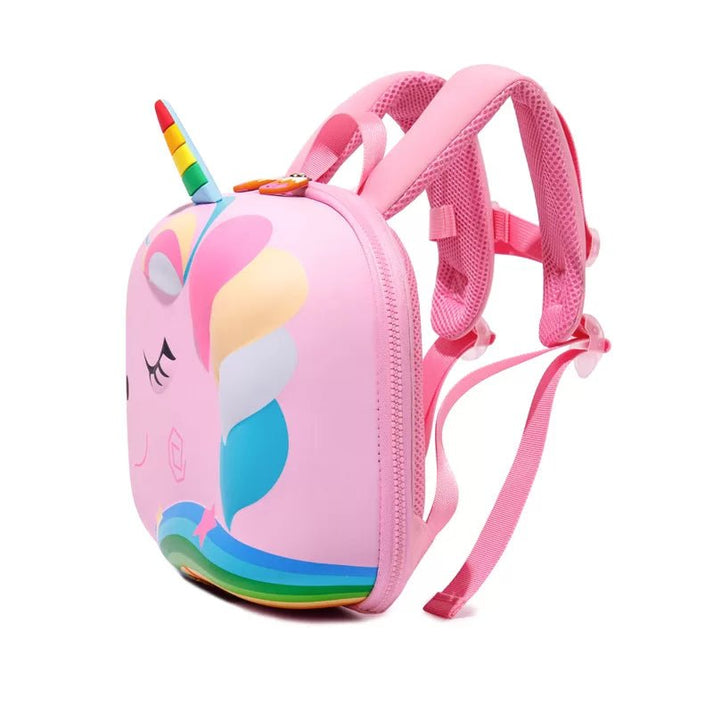 Little Surprise Box, Flashy the Unicorn, 3d Light weighted Ergo Backpack for Toddlers & Kids with Leash