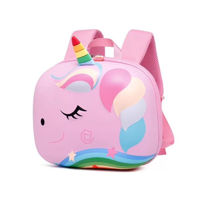 Little Surprise Box, Flashy the Unicorn, 3d Light weighted Ergo Backpack for Toddlers & Kids with Leash