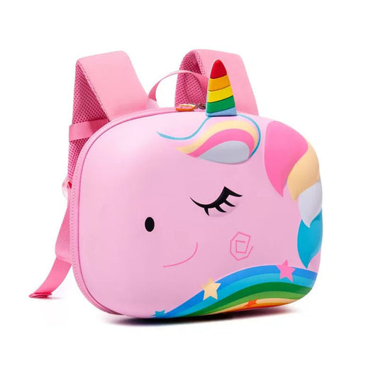 Little Surprise Box, Flashy the Unicorn, 3d Light weighted Ergo Backpack for Toddlers & Kids with Leash