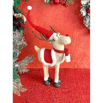 LED Light Horns 26 inches Standing Rudolf Christmas Plush Table Décor