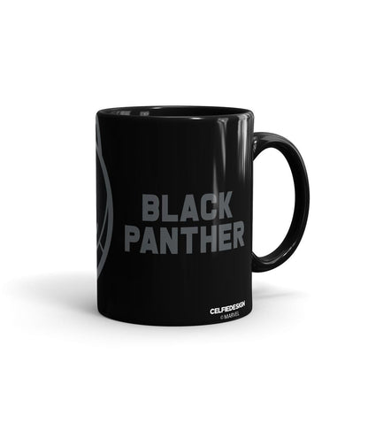 Black Panther Kawaii - Coffee Mugs Black