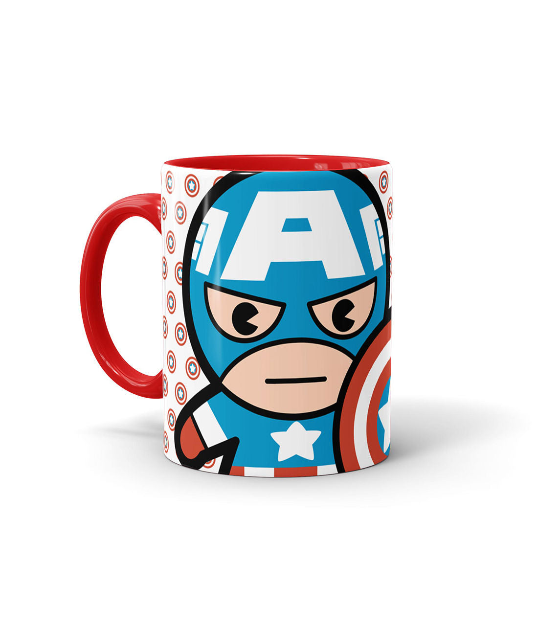 Captain Comic Kawaii - Coffee Mugs Red