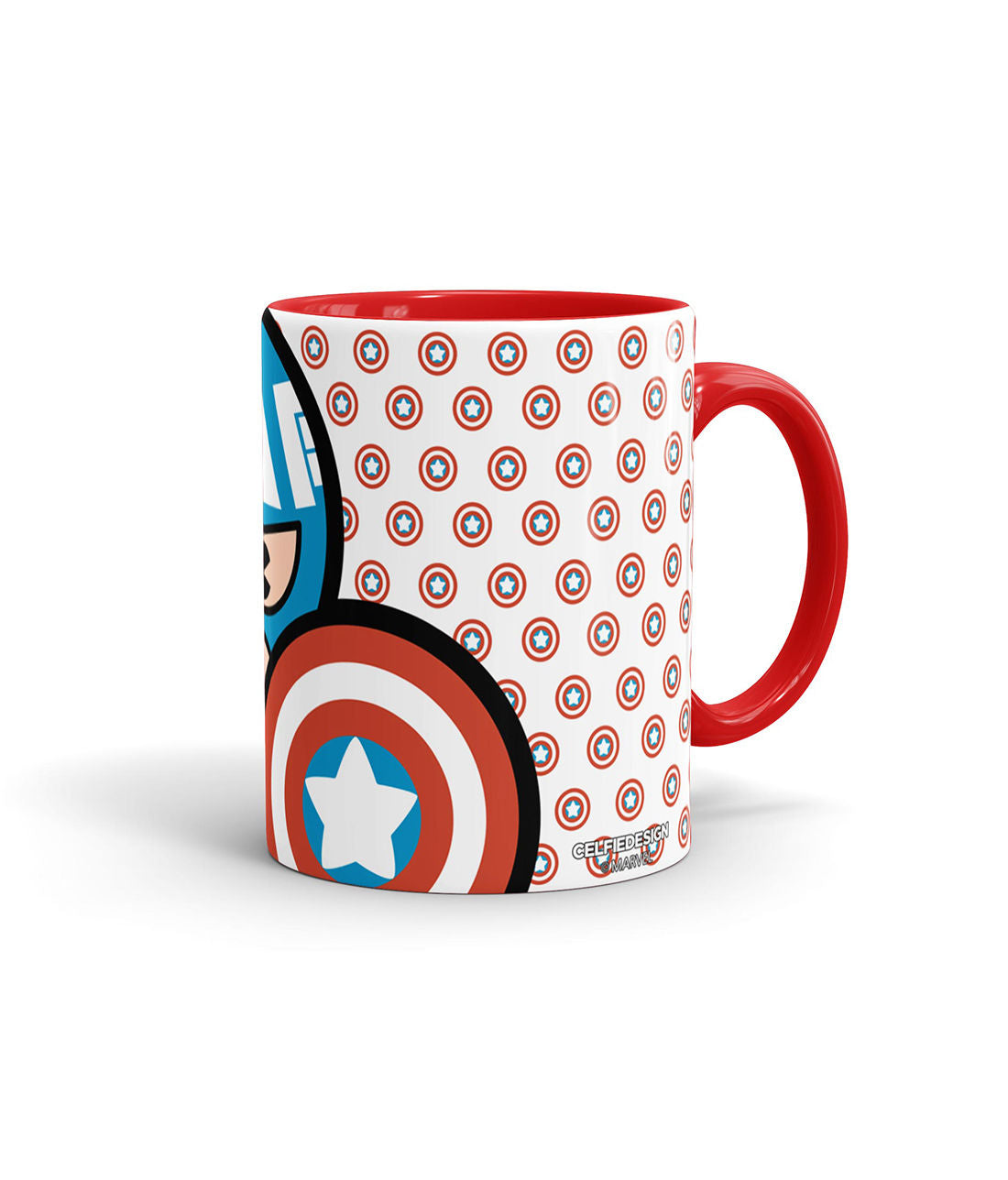 Captain Comic Kawaii - Coffee Mugs Red