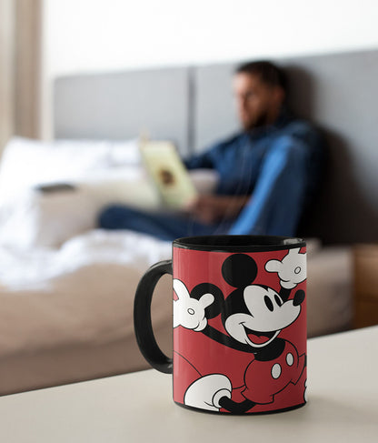 Mickey brings Trouble - Coffee Mugs Black