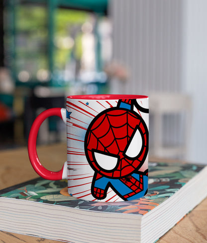 Spiderman Kawaii - Coffee Mugs Red