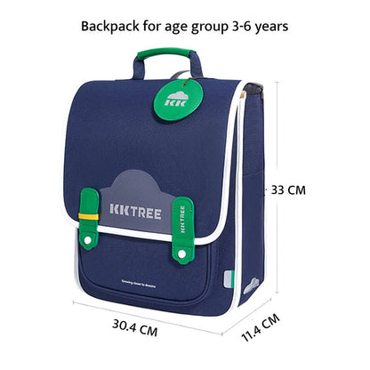 Little Surprise Box Midnight Blue Rectangle style Backpack for Kids, Medium