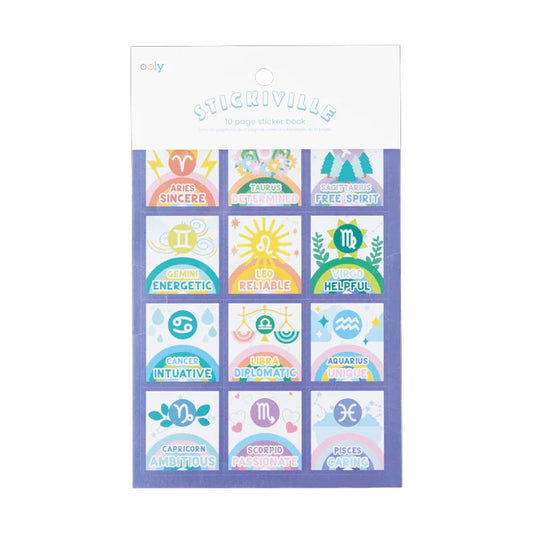 Stickiville Stickers: Zodiac - Book (10 Sheets)