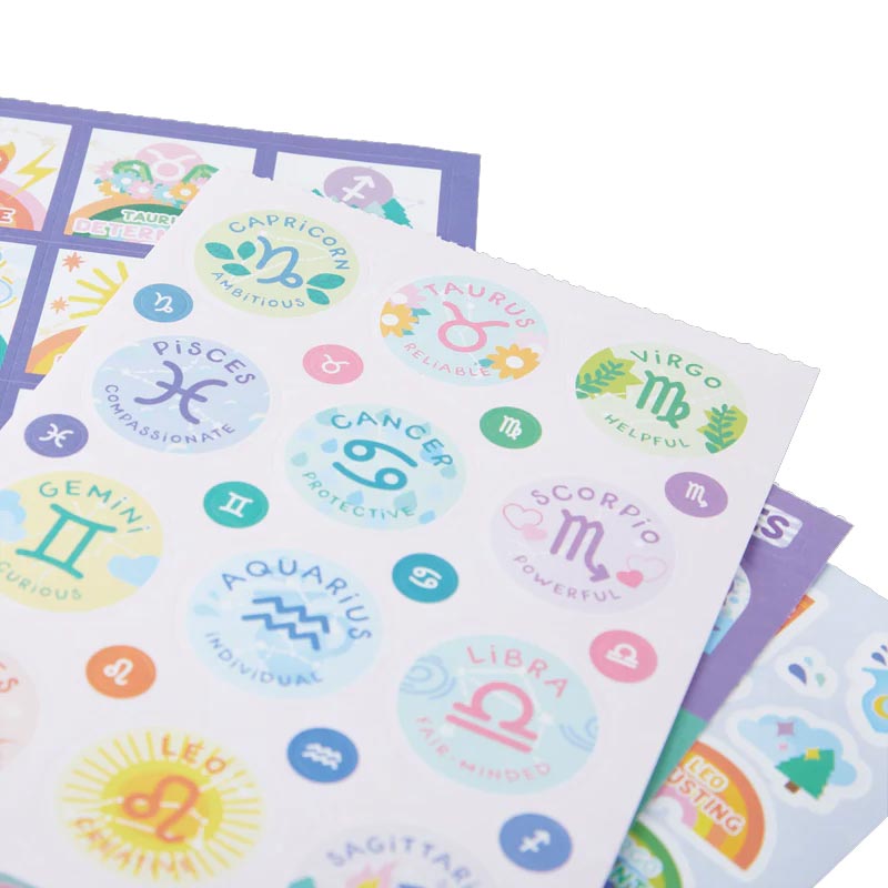 Stickiville Stickers: Zodiac - Book (10 Sheets)