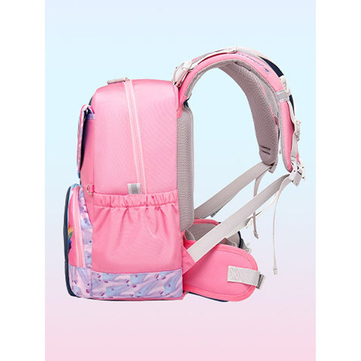 Little Surprise Box Pink Rainbow Splash Ergonomic School Backpack for Kids