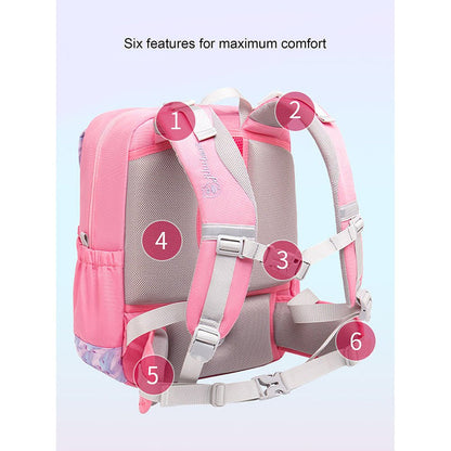 Little Surprise Box Pink Rainbow Splash Ergonomic School Backpack for Kids