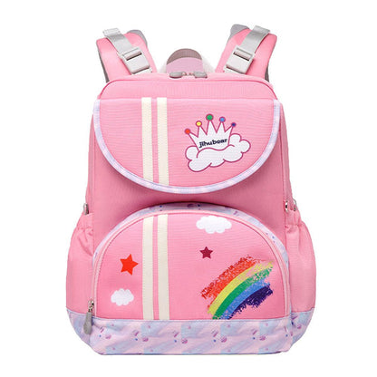 Little Surprise Box Pink Rainbow Splash Ergonomic School Backpack for Kids