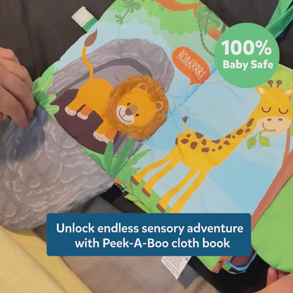 Peek-A-Boo: Jungle Theme | Interactive Soft Cloth Book