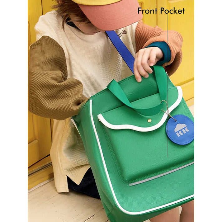 Little Surprise Box Stylish Casual Green Tote Bag with Adjustable Strap