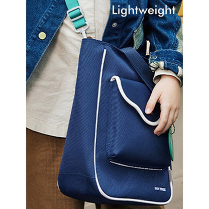 Little Surprise Box Stylish Casual Navy Blue Tote Bag with Adjustable Strap