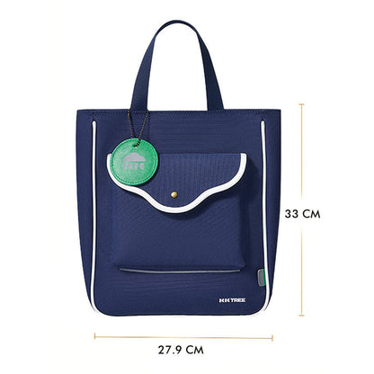 Little Surprise Box Stylish Casual Navy Blue Tote Bag with Adjustable Strap