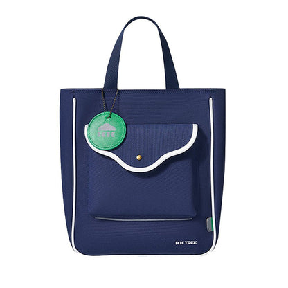 Little Surprise Box Stylish Casual Navy Blue Tote Bag with Adjustable Strap