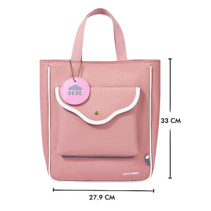 Little Surprise Box Stylish Casual Peach Tote Bag with Adjustable Strap