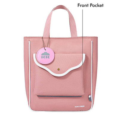 Little Surprise Box Stylish Casual Peach Tote Bag with Adjustable Strap