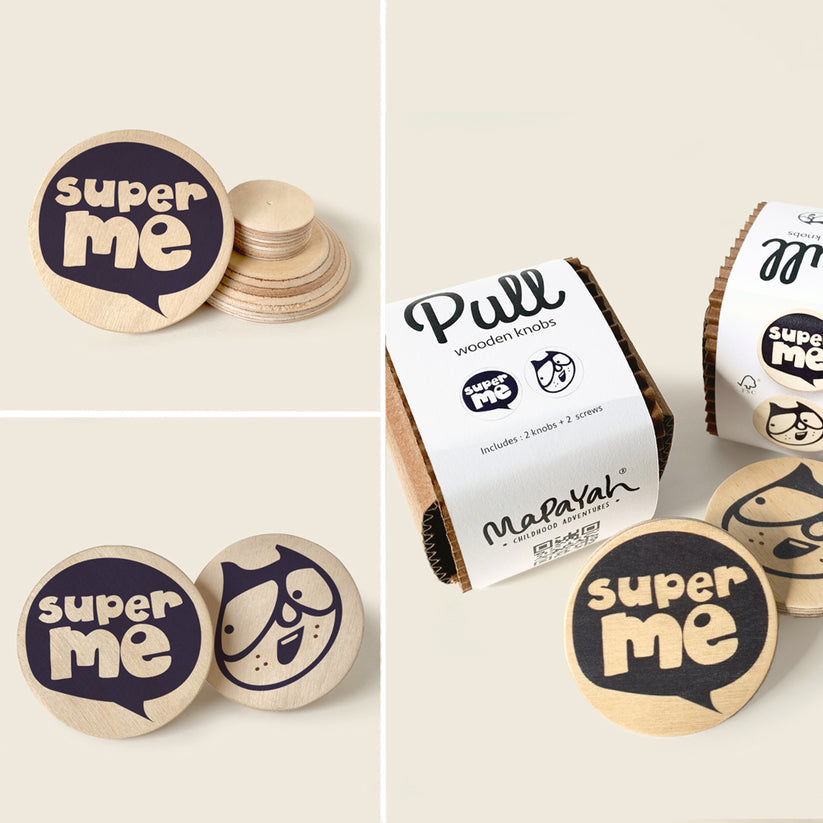 PULL - Wooden Knobs - Super Me (Round)