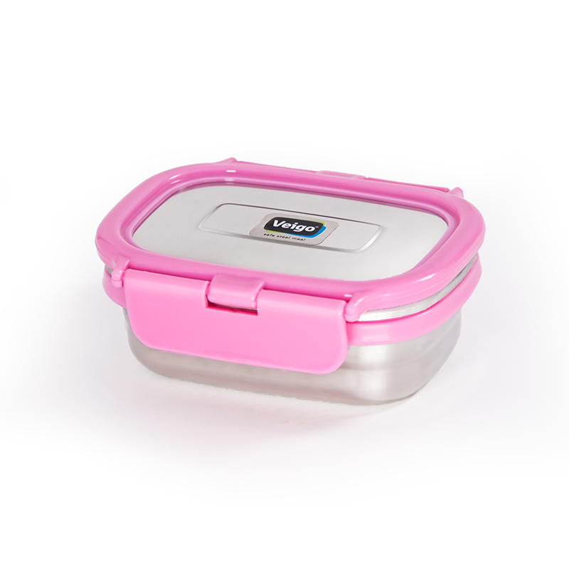 Veigo Small Stainless Steel Small Veg Box - Pink+ Purple | Limited Edition