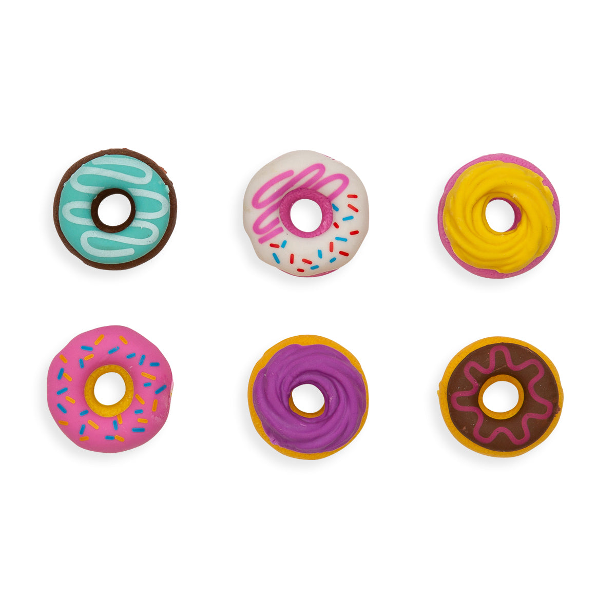 Dainty Donuts Scented Erasers - Set of 6