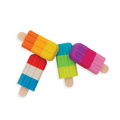 Icy Pops Scented Puzzle Erasers - Set of 4