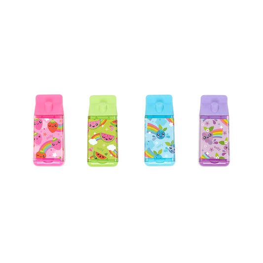 Lil' Juicy Box Scented Erasers + Sharpeners